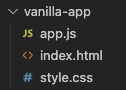 Vanilla JS app directory