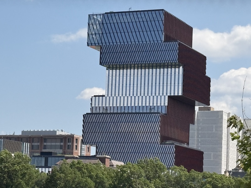 Shipping crates? Books? It's a building in Boston, MA