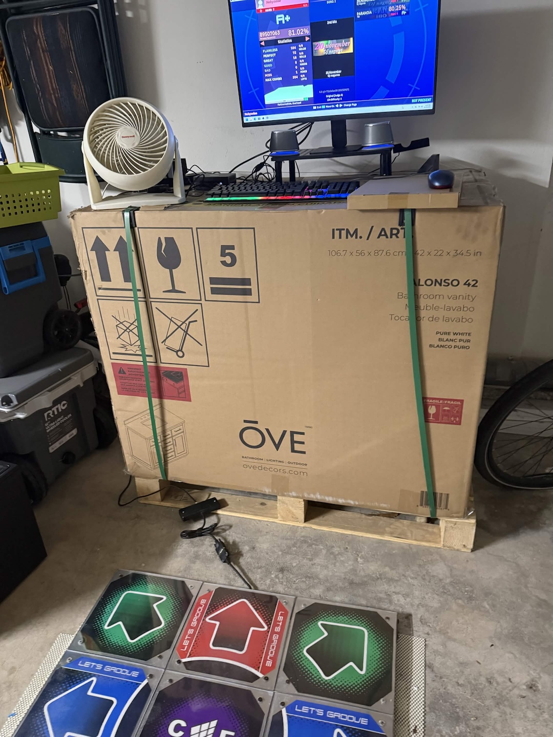 Current DDR setup in the garage Current DDR setup in the garage